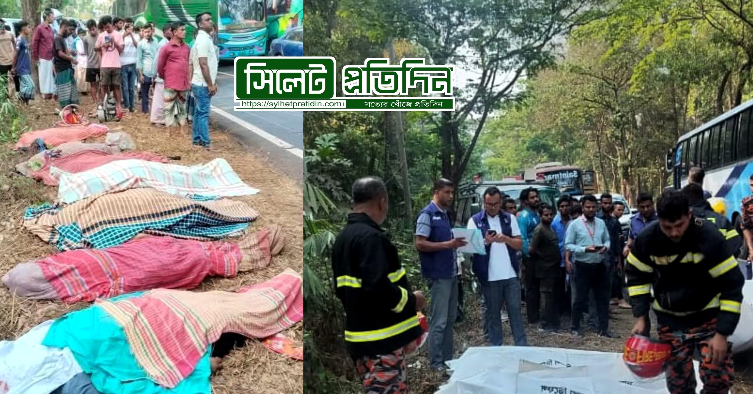 দুই পরিবারের স্বপ্নভঙ্গ:সড়ক দুর্ঘটনায় ১০ জনের মৃত্যু