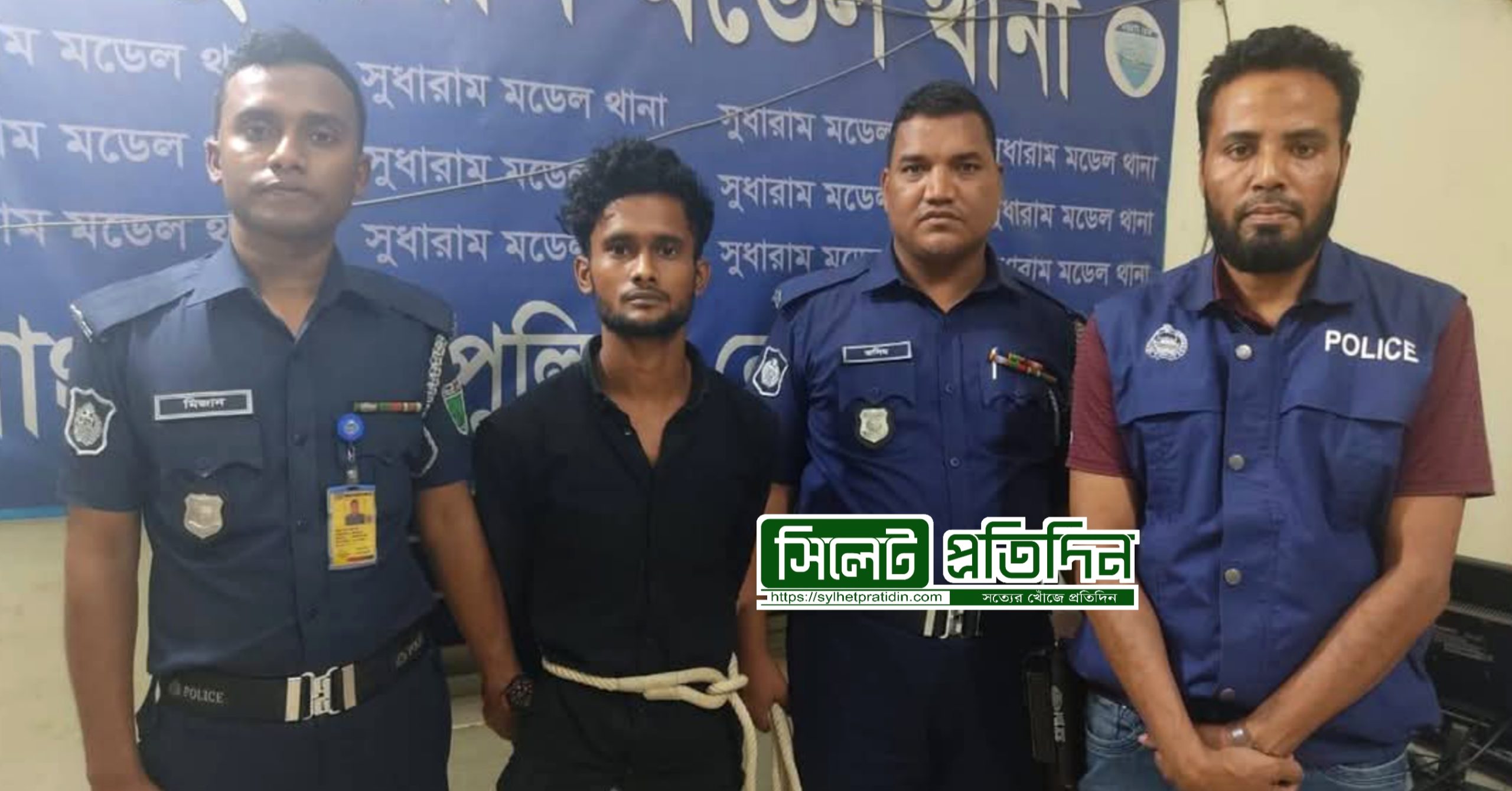 মাধবপুরে গৃহবধূকে শ্বাসরোধে হত্যা,স্বামী গ্রেপ্তার